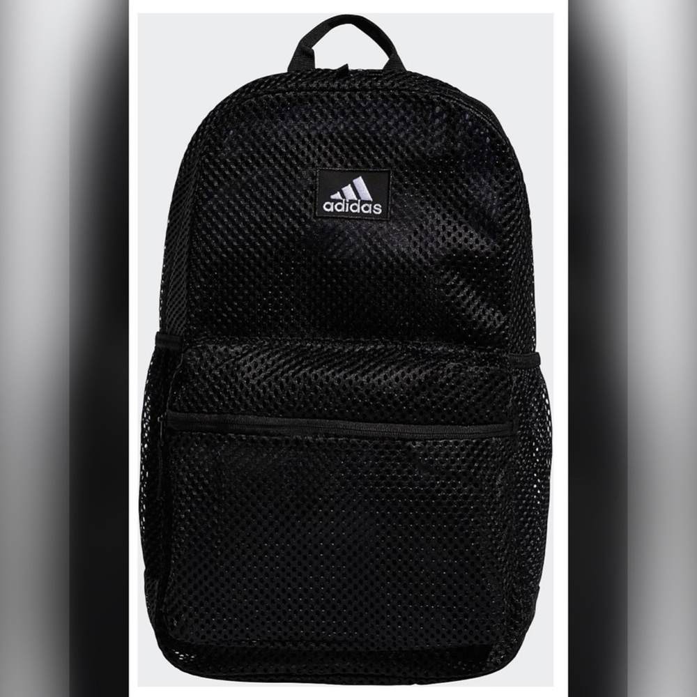 Adidas Black Mesh Backpack‎ - Picture 2 of 3